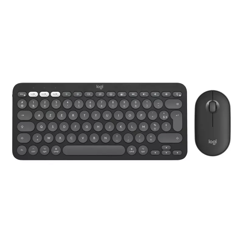 Logitech Pebble 2 Combo for Mac Tastiera e mouse wireless QWERTZ tedesco grafite