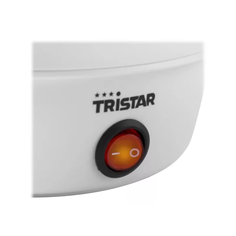 Cuociuova Tristar EK-3074 — capacità 7 uova, 350 W, trasparente/bianco