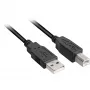 Cavo USB Sharkoon USB 2.0 5 m USB A USB B nero