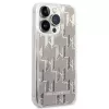 Karl Lagerfeld KLHCP14XLMNMS iPhone 14 Pro Max 6.7 hardcase argento / argento Liquid Glitter Monogram