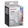 Mouse con filo DEFENDER AZORA MB-24 — mouse ottico USB ambidestro, 1200 dpi, 3 modalità di risoluzione, bianco, 109×86×34 mm