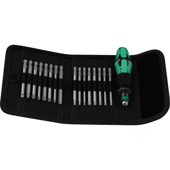 Wera Kraftform Kompakt 20 - cacciavite con set di punte - in custodia (05051016001)