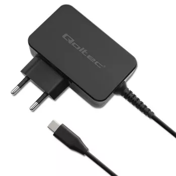 Alimentatore QOLTEC 52384 GaN 30W uscita 5–20V caricabatterie USB