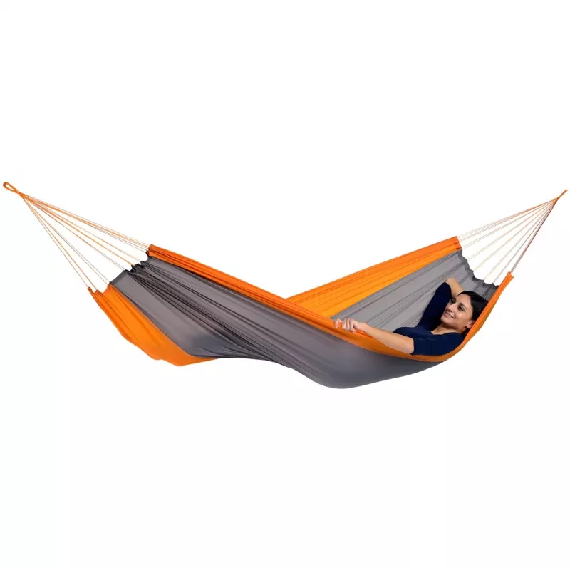 Silk Traveller Techno AZ-1030160, amaca da campeggio arancione/grigio