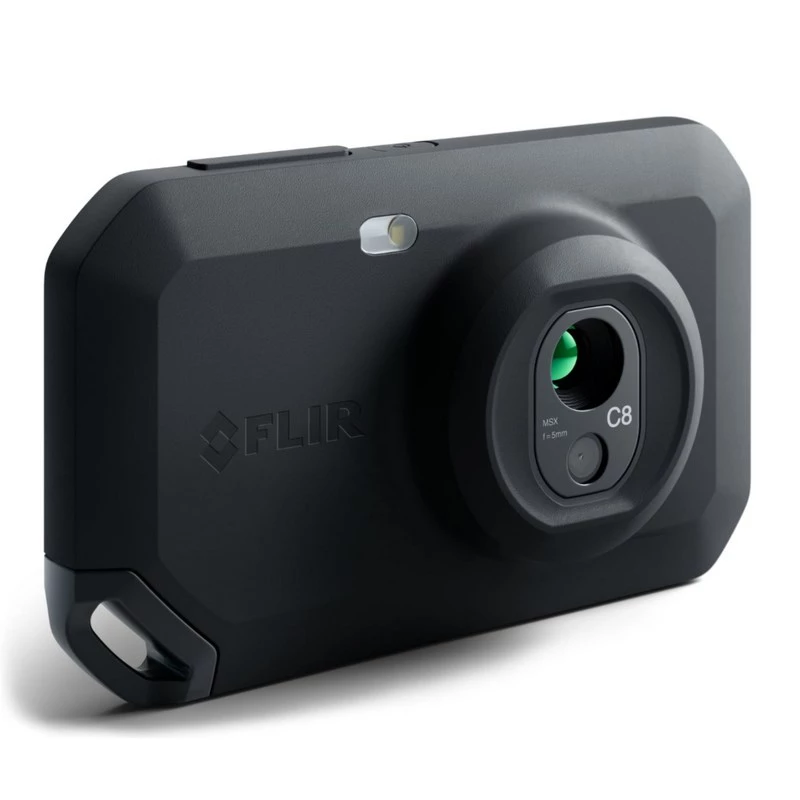 FLIR C8 termocamera compatta, 320x240, MSX, da -20 a 450 °C, display LCD, Wi-Fi, nera