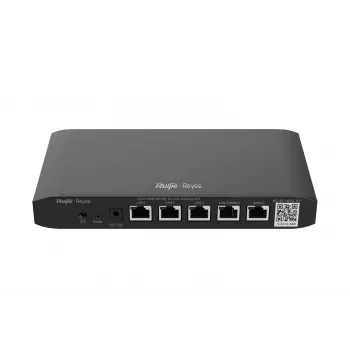 Router Wi-Fi RUIJIE RG-EG105G-V3 dual band Wi‑Fi 5, 2 core, 128 MB RAM, 32 MB Flash, 4 porte LAN + 2 WAN Gigabit, nero