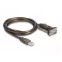 Adattatore USB 2.0 Type-A a seriale RS-232 D-Sub 9 poli connettore maschio DeLOCK 62646