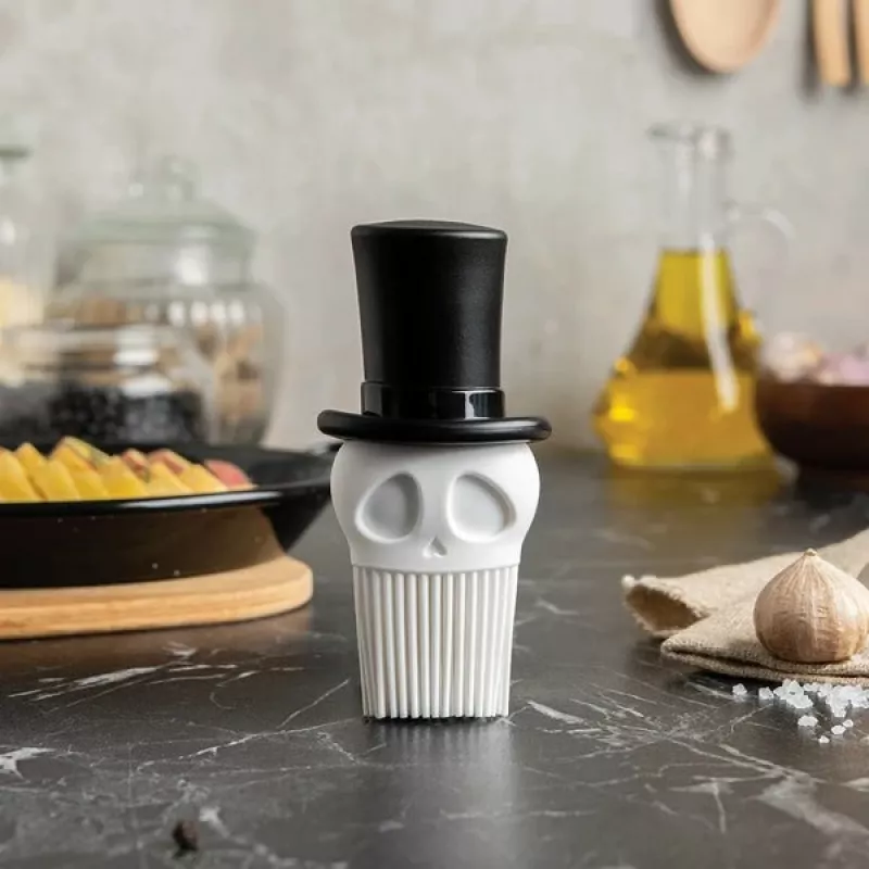 Ototo Design Skull Brush pennello da cucina in silicone