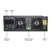 Inverter off-grid Qoltec 53887 inverter solare 10 kVA litio polimero nero