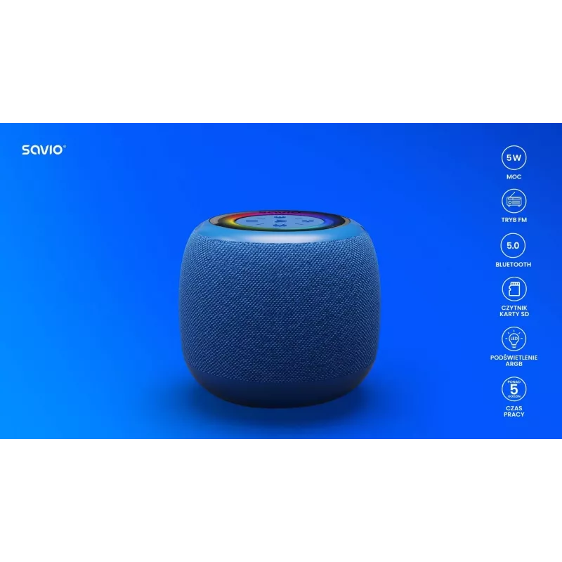 Savio BS-042 altoparlante Bluetooth 5 W