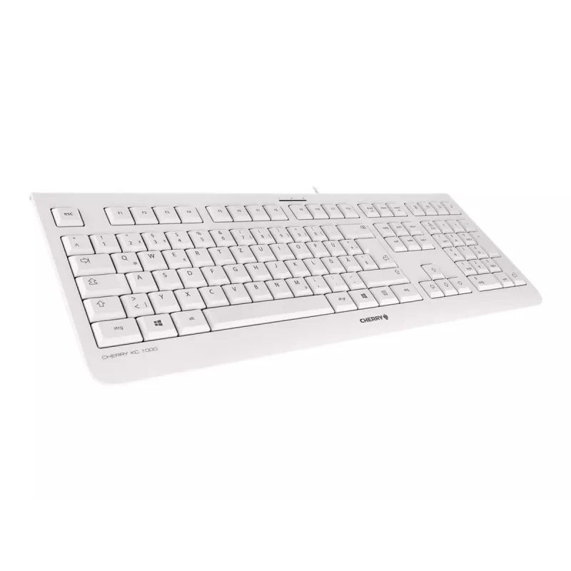 Tastiera CHERRY KC 1000 ufficio USB QWERTZ tedesco grigio