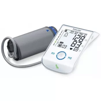 Beurer BM85 misuratore di pressione da braccio con indicatore di riposo brevettato per la precisione, connessione app con protezione dei dati certificata, litio