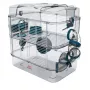 Gabbia ZOLUX Rody3 DUO blu — gabbia a due piani per roditori, plastica e metallo, 410×270×405 mm, 3 kg