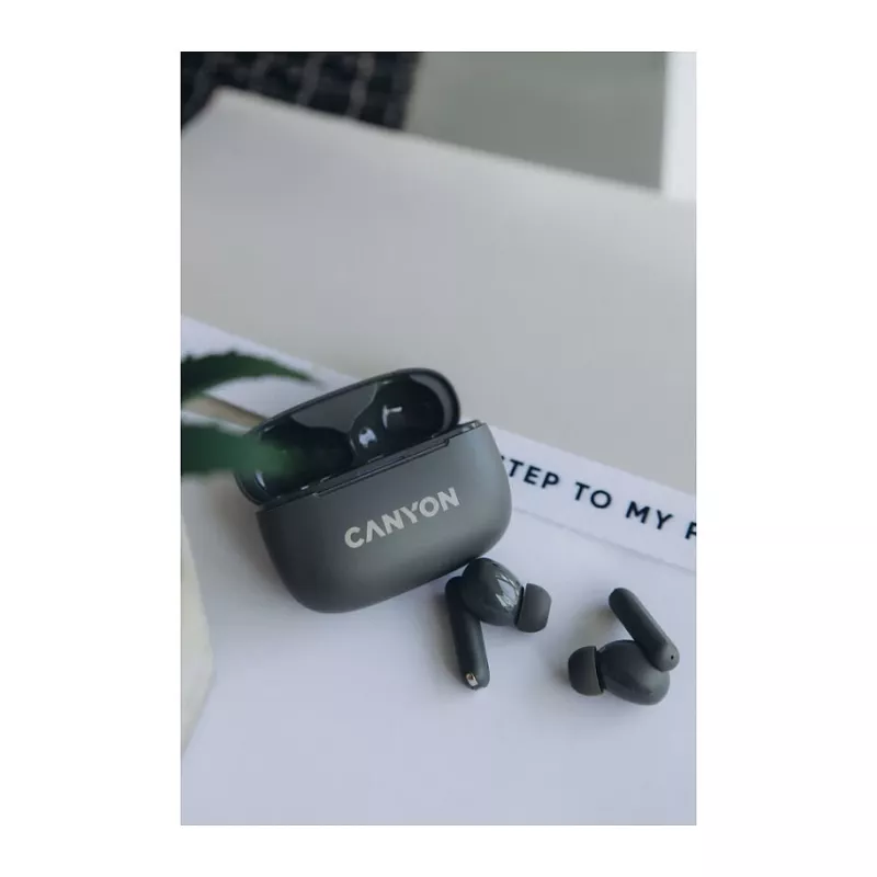 Auricolari True Wireless Canyon OnGo TWS-10 ANC+ENC, grigio (CNS-TWS10BK)