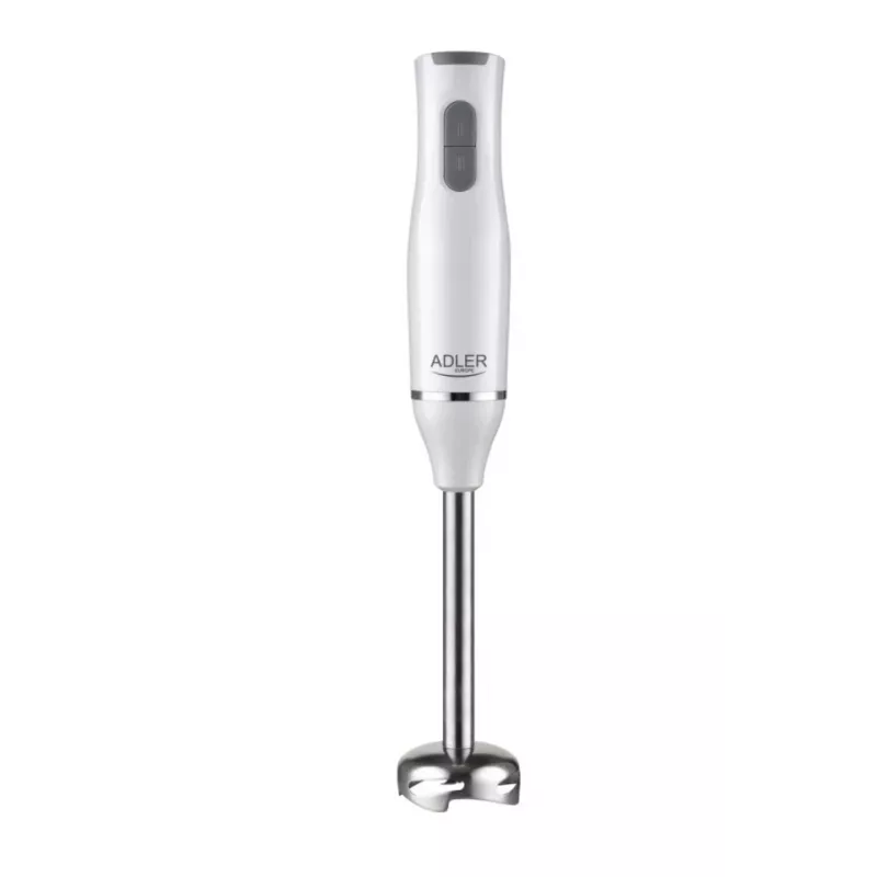 Adler AD 4620 set frullatore a immersione, 800 W, 2 velocità, tritatutto da 450 ml, bicchiere da 750 ml, frusta, bianco