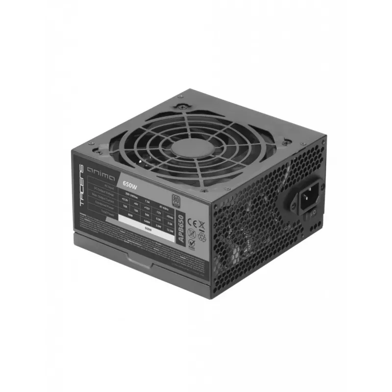Alimentatore TACENS ANIMA APB650 80+ Bronze 650W ATX, singolo rail +12V, cavi modulari