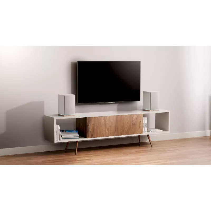Blaupunkt BS60WH LED diffusori da scaffale, Bluetooth, HDMI ARC, bianchi