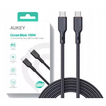 Cavo in nylon AUKEY CB-KCC101 USB-C su USB-C 1 m