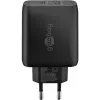 Goobay 65411 caricabatterie per dispositivi mobili cuffie - smartphone - tablet nero AC ricarica rapida interno (65411)