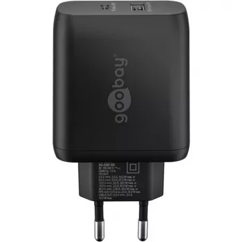 Goobay 65411 caricabatterie per dispositivi mobili cuffie - smartphone - tablet nero AC ricarica rapida interno (65411)