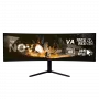Monitor LED curvo 49 pollici Arozzi Nova — 5120 x 1440 Dual QHD, pannello VA, 4 ms, hub USB, VESA
