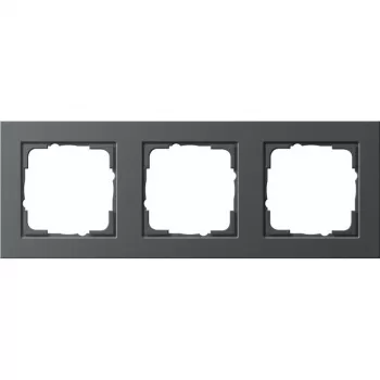 Gira 0213 23 cornice a 3 posti, antracite, senza viti