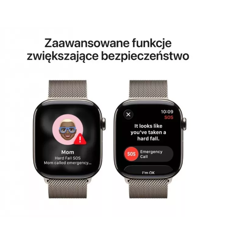 Apple Watch Series 11 GPS + Cellular 42mm cassa in titanio Natural con cinturino Milanese Loop Natural