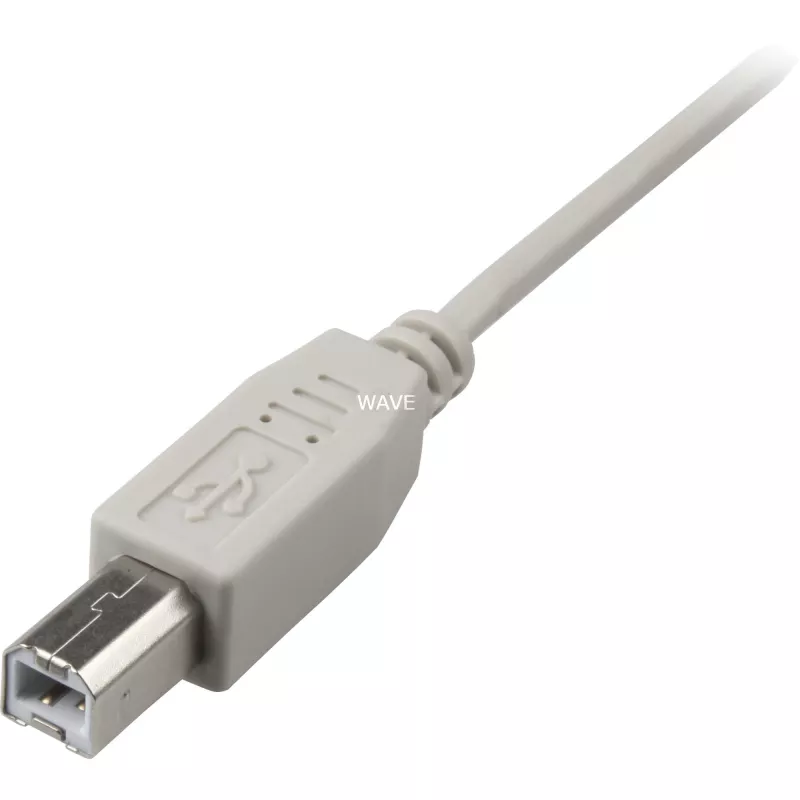 Cavo USB 2.0, connettore maschio USB-A > connettore maschio USB-B (grigio, 0,5 metri)