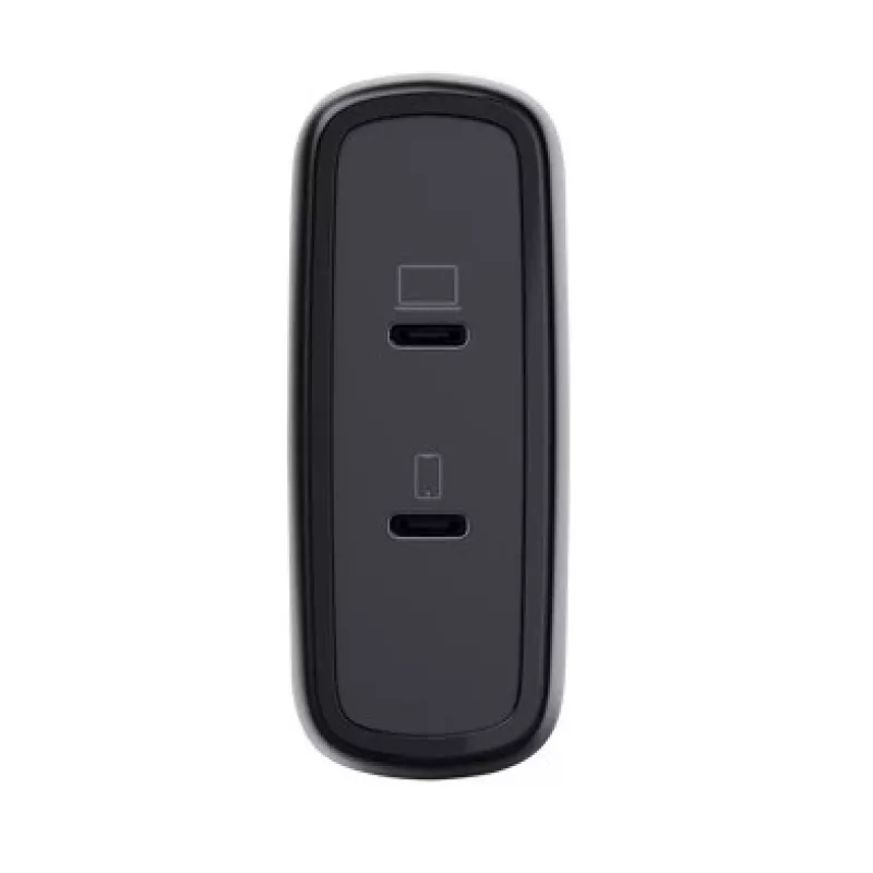 Caricabatterie TRUST Maxo 100W 2 porte USB-C GaN — 100 W, 2× USB-C, max 20 V, cavo 2 m, nero