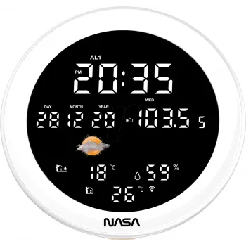 Stazione meteo/speaker BT Ship Nasa WSP1700 legno