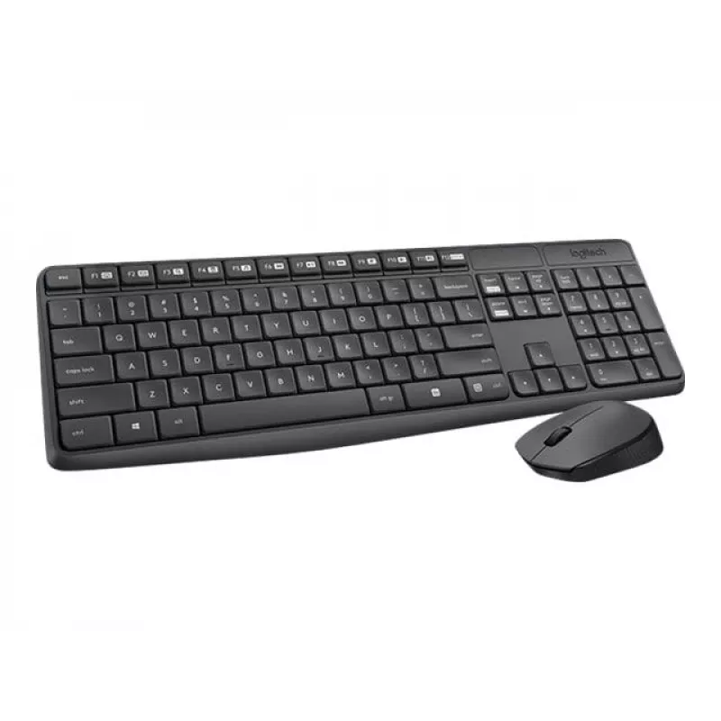 Set tastiera e mouse wireless Logitech MK235