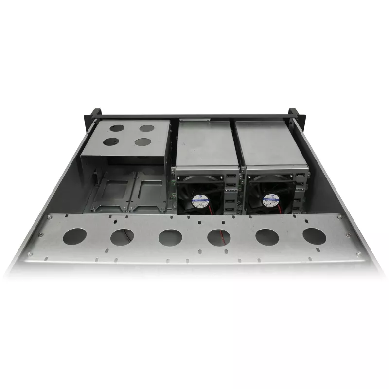 Case rackmount INTER-TECH IPC 4U-4508 nero — chassis server/PC 4U, rackmount