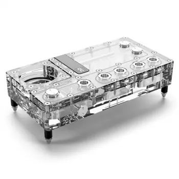 Serbatoio Alphacool Core Distro Plate acrilico trasparente 125x240x68,8mm