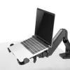 Supporto da scrivania per notebook MACLEAN MC-836 — regolabile in altezza, design ergonomico, nero, per uso orizzontale del laptop (58,5×236×320 mm)