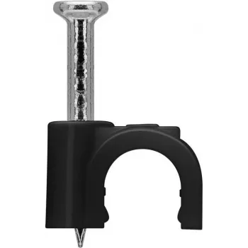 Goobay clip per cavi 5 mm, nero (64678)