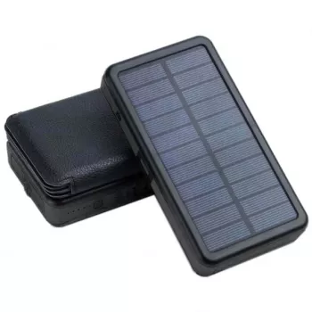 Powerbank portatile PowerNeed ES20000B 20000mAh — 2x USB 5V/2A, 9W, resistente all'acqua, nero, 370 g