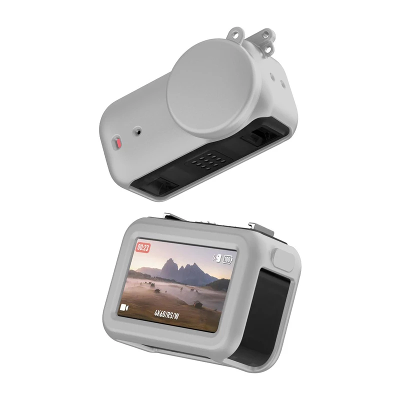 Custodia di protezione in silicone Puluz per DJI Osmo Nano (grigio)