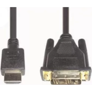 Adattatore per cavo video HDMI 3 e+p 2m DVI-D nero