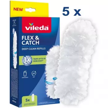 Ricambi per piumino catturapolvere VILEDA Flex&Catch 177664 - 5 inserti di ricambio