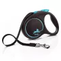Guinzaglio a rotella Flexi flexi Black Design M — lunghezza 5 m, versione a nastro, carico max 25 kg, impugnatura ergonomica