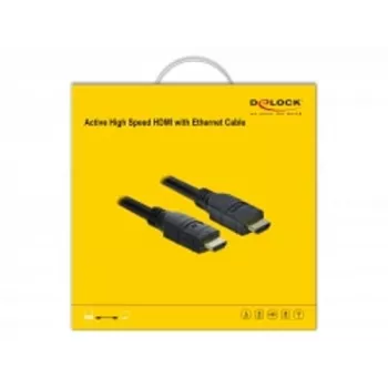 Cavo HDMI DeLOCK 85286 20 m Type-A maschio su maschio nero
