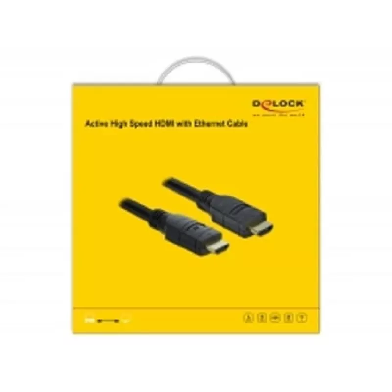 Cavo HDMI DeLOCK 85286 20 m Type-A maschio su maschio nero