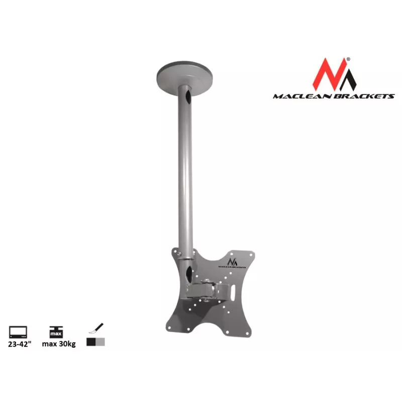 Maclean MC-504A S Supporto da soffitto regolabile 23-42 30kg