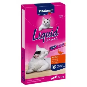 VITAKRAFT Liquid Snack anatra - snack per gatti - 6 x 15 g