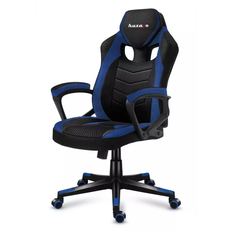 Sedia da gaming Huzaro FORCE 2.5 blu MESH seduta in rete nero, blu