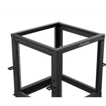 Case rack LANBERG Open Rack OR01-6112-B 12U 600x600 regolabile nero