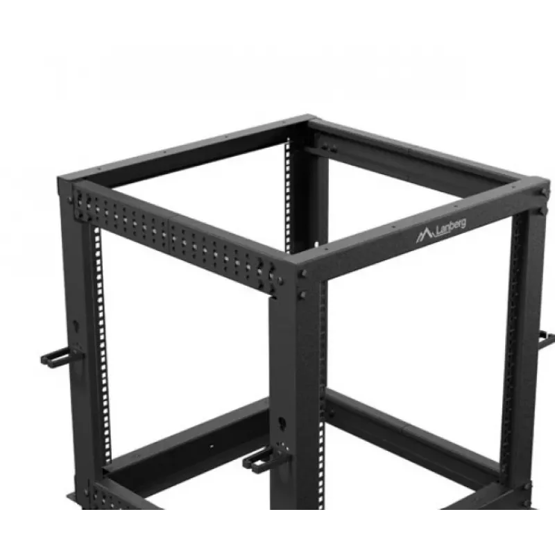 Case rack LANBERG Open Rack OR01-6112-B 12U 600x600 regolabile nero