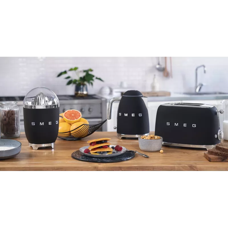 Tostapane Smeg 50's Style TSF01BLMEU 2 fette Nero Acciaio inox
