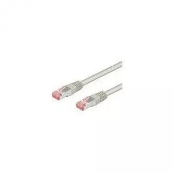 Wentronic Goobay cavo patch CAT 6, S/FTP (PiMF), grigio, 0,25 m - miscela di rame CCA (93371)