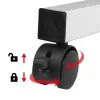 Tavolino mobile per laptop Maclean, bianco, 80x60cm, max 50kg, altezza regolabile 67-115cm, MC-124 W